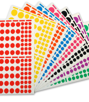 APLI Kinder Stickervellen Rond, Grote Verpakking