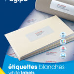 Universele etiketten - klein formaat, 50 x 20 mm, wit
