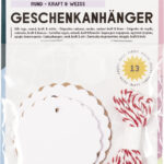 Ronde natuurlijke en witte cadeaulabels met koord