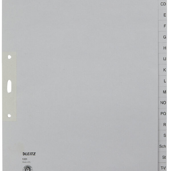 LEITZ kraftpapier-tabbladen, A-Z, A4 overbreed, 20-delig