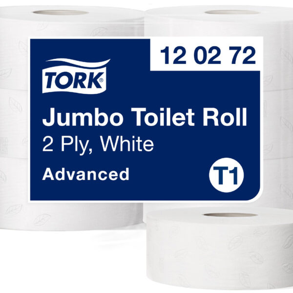 Tork Jumborollen Toiletpapier, 2-laags, wit, 360 meter