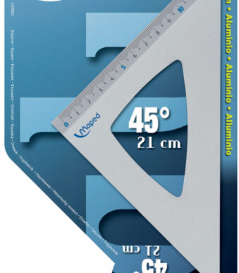 Maped tekendriehoek 45 graden, van aluminium