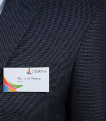 EUROPEL naambadge, met combiklem, 40 x 75 mm