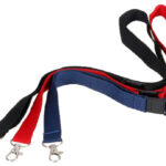 EUROPEL badgekoord / keycord met karabijnhaak, blauw