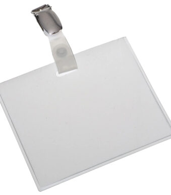 EUROPEL badge-/ pashouder, gesloten, met clip, 90 x 60 mm