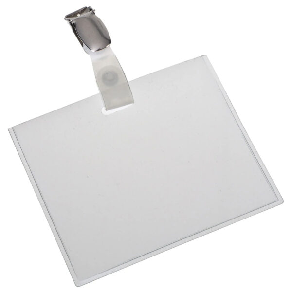 EUROPEL badge-/ pashouder, gesloten, met clip, 90 x 60 mm