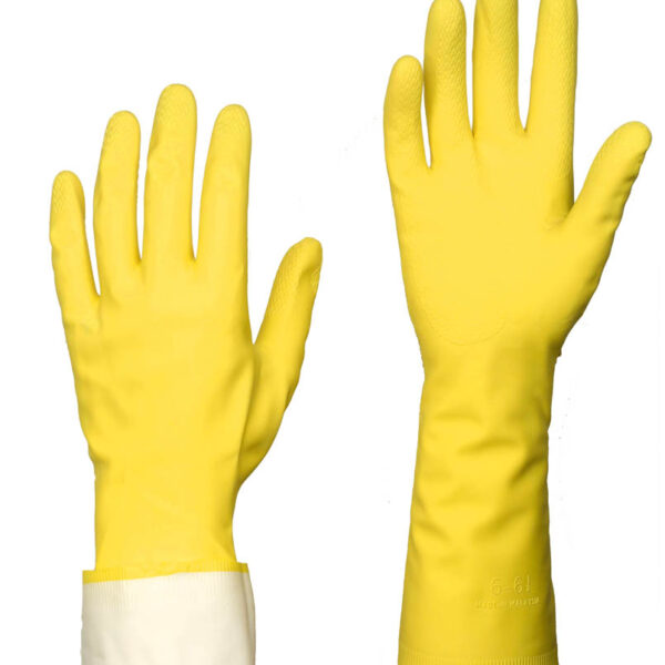Spontex latex handschoen Multi-Use, grootte M, geel