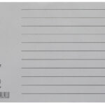 LEITZ kraftpapier-tabbladen, blanco, A5 liggend, 12-delig, grijs