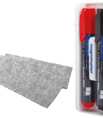 magnetoplan magnetische bordwisser met schrijfstiften