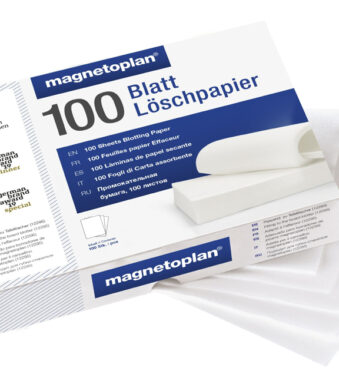 magnetoplan wispapier voor bordwisser grijs