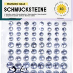 Zelfklevende transparante decoratieve steentjes
