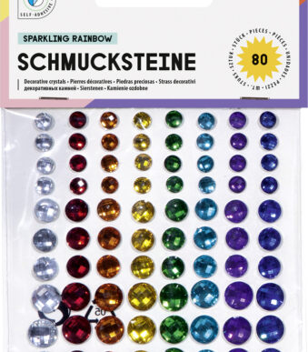 Gekleurde zelfklevende siersteentjes