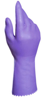 Spontex Latex-handschoen Extra Comfort, maat M, lila