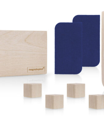 magnetoplan set Whiteboard toebehoren Wood Series, berken