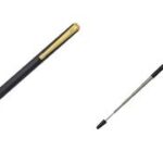 Telescoopwisselstaaf, lengte: 126 mm, mat zwart/verchroomd