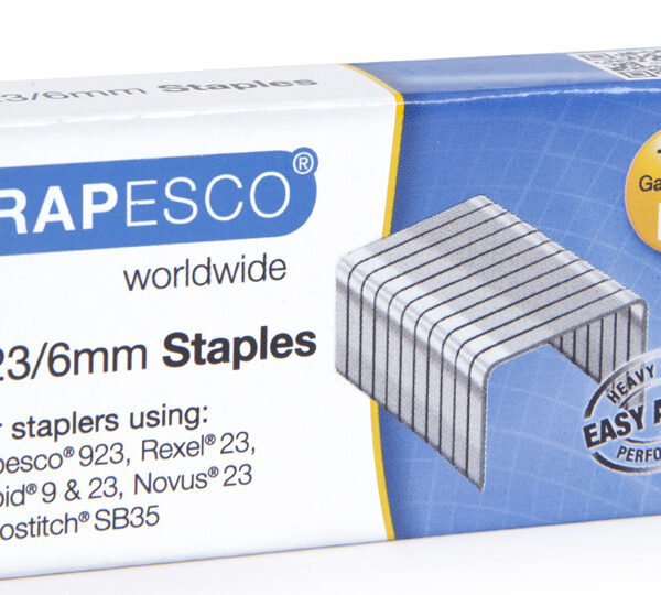 RAPESCO nietjes 923/6, verzinkt, 1.000 stuks