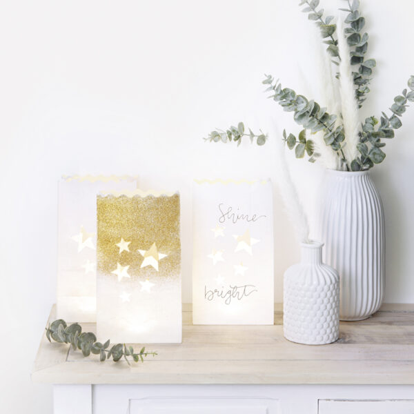 Grote papieren stervormen zakken