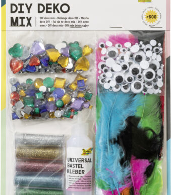 Kleurige knutsel-mix, meer dan 600 onderdelen.