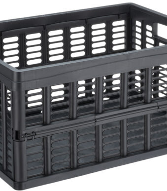 NHG inklapbare krat, PP, 32,5 liter, zwart