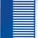 LEITZ kunststof tabbladen, A-Z, A4, 21-delig, PP, wit