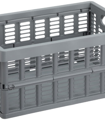 NHG inklapbare krat, PP, 11,5 liter, grijs