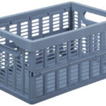 NHG inklapbare krat, PP, 11,5 liter, blauw