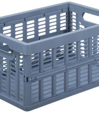 NHG inklapbare krat, PP, 11,5 liter, blauw