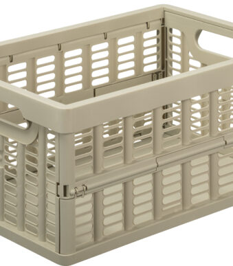 NHG inklapbare krat, PP, 11,5 liter, beige