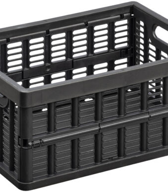 NHG inklapbare krat, PP, 3,5 liter, zwart