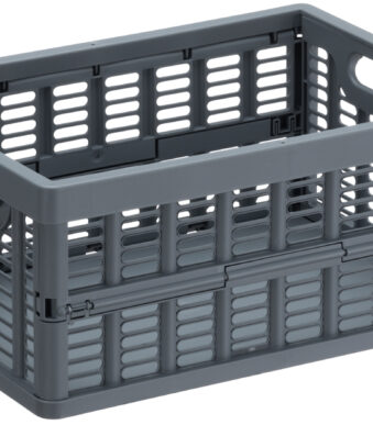 NHG inklapbare krat, PP, 3,5 liter, grijs