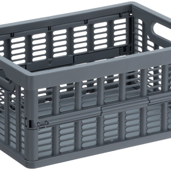 NHG inklapbare krat, PP, 3,5 liter, grijs