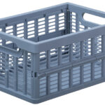 NHG inklapbare krat, PP, 3,5 liter, blauw
