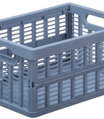 NHG inklapbare krat, PP, 3,5 liter, blauw