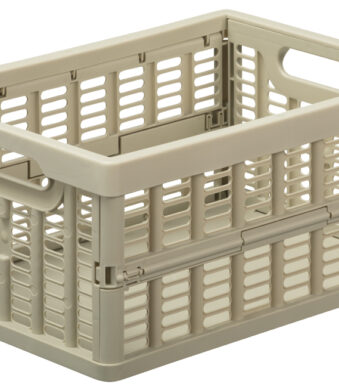 NHG inklapbare krat, PP, 3,5 liter, beige