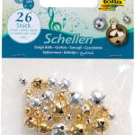 Metalen belletjes, 3 maten geassorteerd, goud en zilver