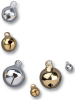 Metalen belletjes, 3 maten geassorteerd, goud en zilver