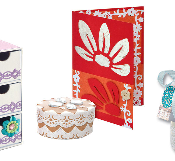 Zelfklevende fluwelen kantversiering, wit