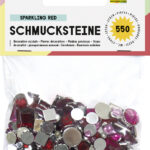 Acryl sprankelende rode kralen