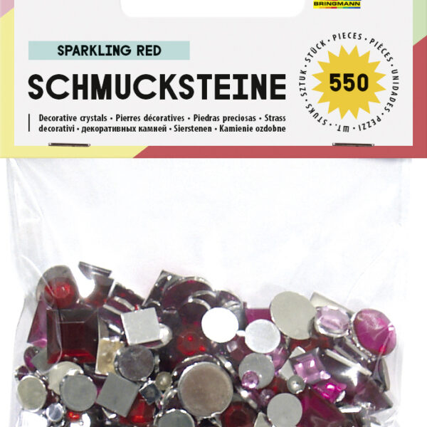 Acryl sprankelende rode kralen