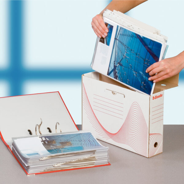 Esselte Archief-huls, DIN A4, wit, (B)100 mm