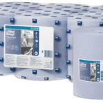 Tork reinigingsrol, 1-laags, blauw, 320 meter