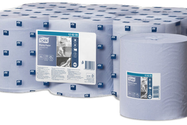 Tork reinigingsrol, 1-laags, blauw, 320 meter