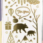 Reliëfstickers Kerst, formaat: 100 x 240 mm