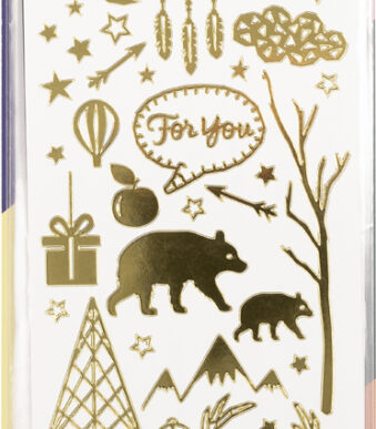 Reliëfstickers Kerst, formaat: 100 x 240 mm