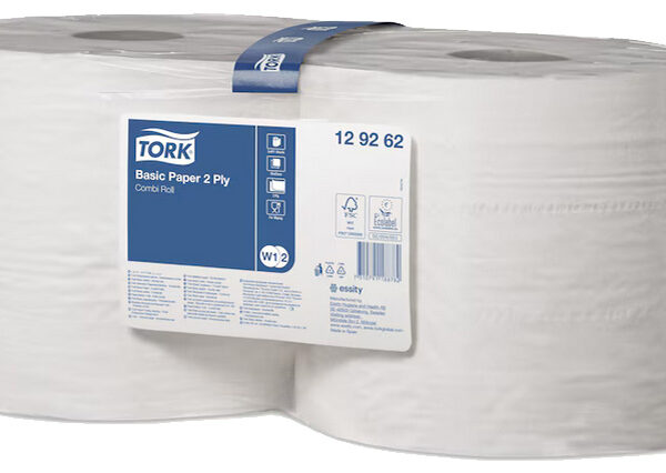 Tork Reinigingsrol Voor Meerdere Doeleinden, 2-laags, Wit, 340 m