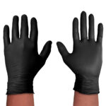 Spontex Nitril-handschoen Black Protect, maat M, zwart