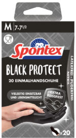 Spontex Nitril-handschoen Black Protect, maat M, zwart