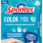 Spontex Nitril-handschoen Colormix, maat M, kleuren assorti