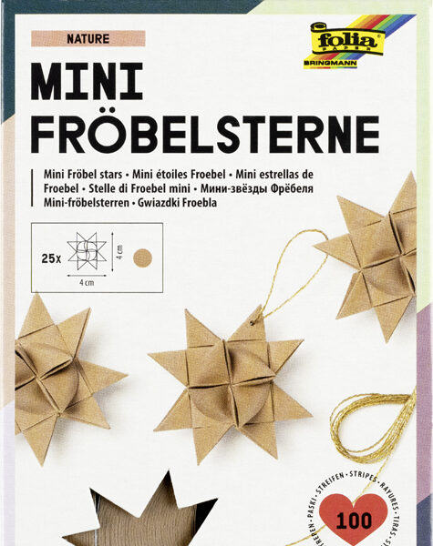 Vouwstrookjes natuur voor mini sterren