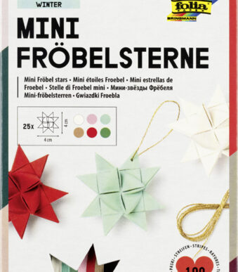 Vouwtjesstroken winterthema voor mini sterren